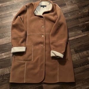 Knee length fleece jacket